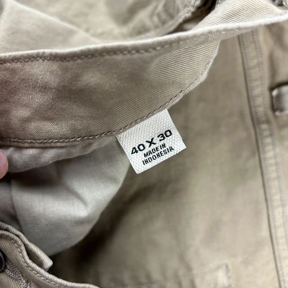 Flint And Tinder Pants Mens‎ 40x30 Tan Chino Tapered Fit Stretch Work Casual